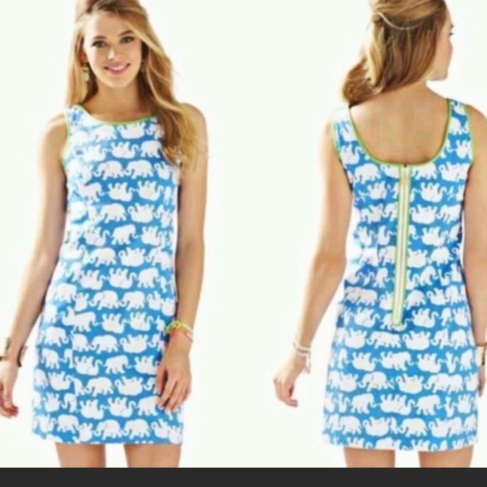 Lilly Pulitzer Bay Blue Cathy Shift Dress